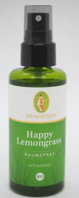 Primavera Bio Raumspray Happy Lemongrass 50ml frisch zitronig 100% naturrein