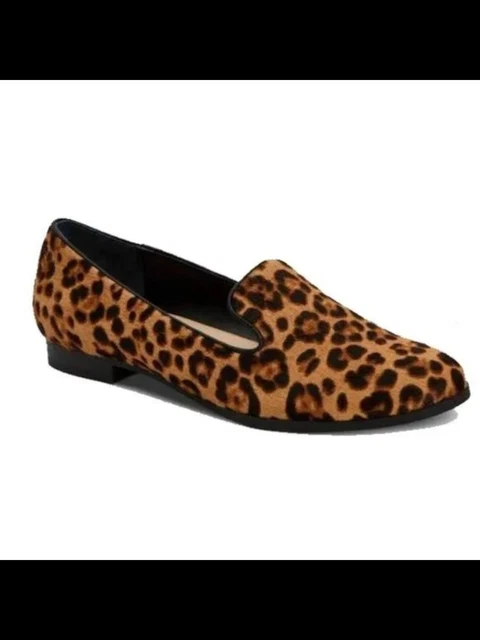 ALFANI Womens Brown Leopard Print Step 'N Flex Oceanaa Slip On Loafers 6 M