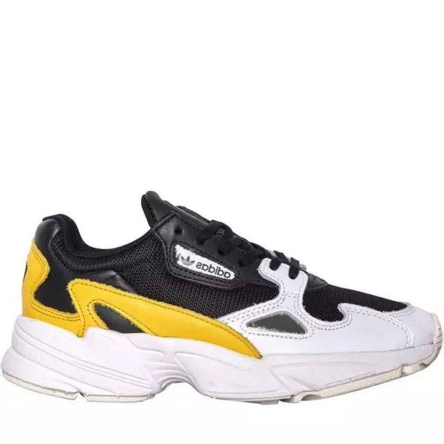 FEMMES ADIDAS ORIGINAL Falcon Noir Baskets EG6708 EUR 107 39
