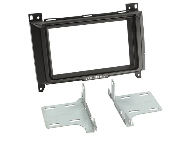 Pannello 2-DIN Per Autoradio - Compatibile Con Seat Leon Dal 2005, Colore Nero - 2