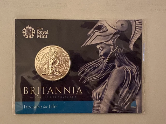 Britannia 2015 £50 Fine Silver Coin