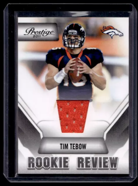 Tim Tebow Rookie 2011 Panini Prestige Denver Broncos Patch Jersey Relic