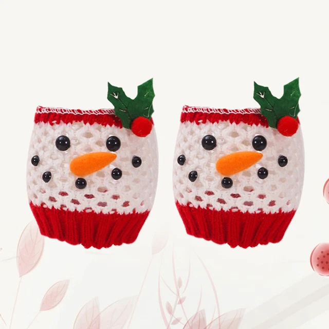 2 Pcs Flasche Pullover Weinglas-Tags Weihnachtsbaum Weihnachtsdeko