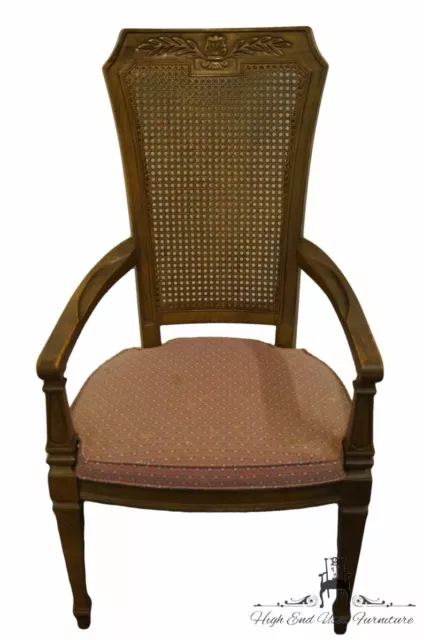 DREXEL HERITAGE Country French Cane Back Dining Arm Chair