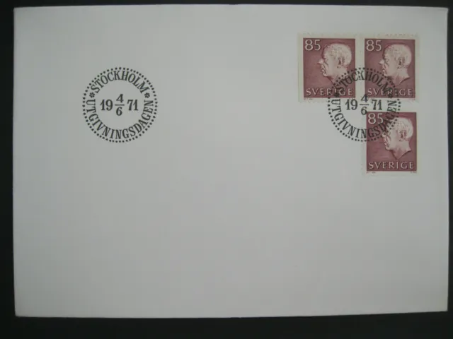 Briefmarken Schweden FDC First Day Cover Ersttagsbrief 1971 SVERIGE