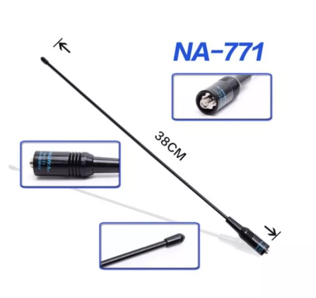 Tragbare NA771 Dualband Antenne 144/430 MHz SMA Female f��r Baofeng UV5R UV 82