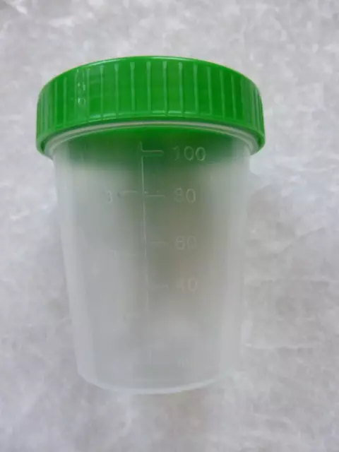 Urinbecher Urinprobenbecher 100/125ml mit Schraubdeckel 25 Stück