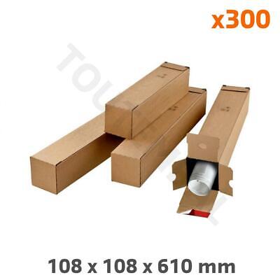Lot de 100 tubes d'expédition carrés 450 x 110 x 110 mm 