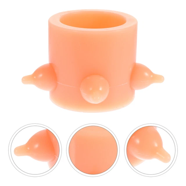 Dispositivo de lactancia materna biberones de leche materna chupete para perros tazón para mascotas gel de sílice beige
