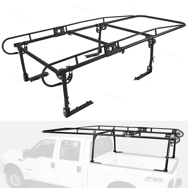 Adjustable Full Size Bed Truck Ladder Rack Pick Up Lumber Kayak Utility 1000lb