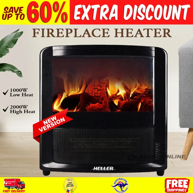 MISTRAL 1800W FREE Standing Flame Effect Fireplace Heater/2 Heat Settings  $249.99 - PicClick AU