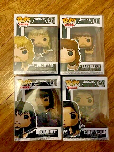 Funko Pop! Metallica – James, Lars, Kirk, Robert + Lady – Set