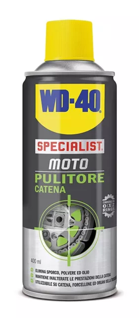 WD-40 Specialist Moto - Nettoyant pour chaîne de moto en aérosol - 400 ml