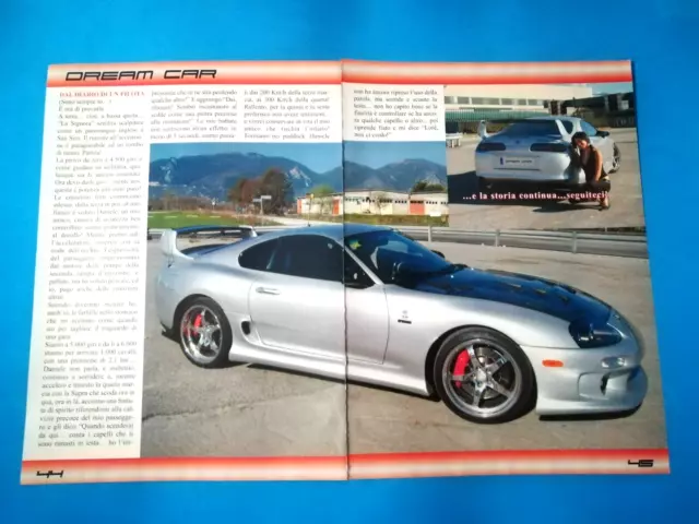 Clipping Di Giornale Foto Modella Toyota Supra Tuning Da Collezione - (77)