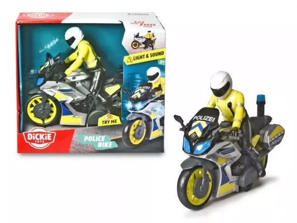 Dickie Spielfahrzeug Polizei Motorrad Go Real / SOS Police Bike 203712018