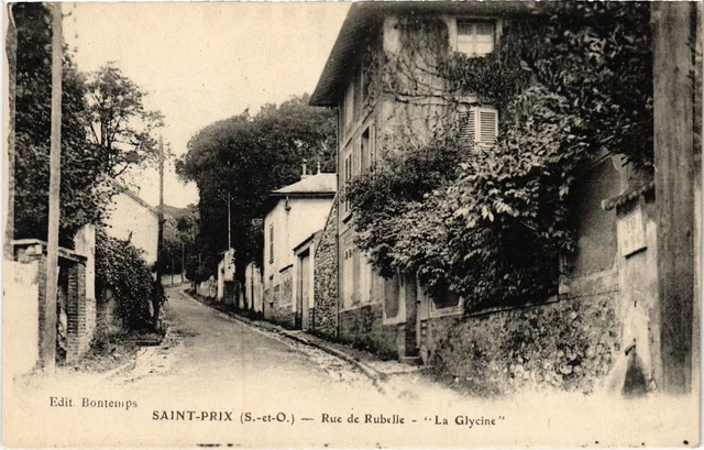 CPA Saint-Prix Rue de Rubelle, La Glycine FRANCE (1330579)