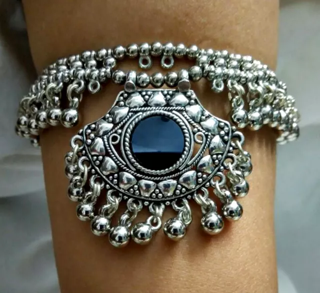 Metal Kuchi Tribal Boho Gypsy Belly Dance Bracelet Armlet Armband Handcrafted AT