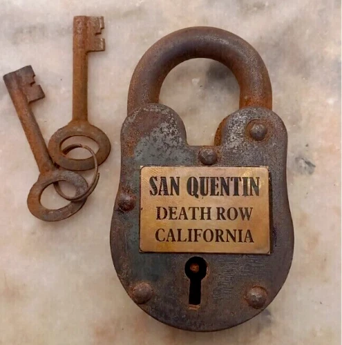 San Quentin Death Row California Cast Iron Lock Antique Postal Padlock 4 Inches