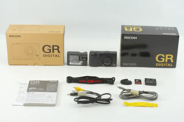 (NEAR MINT / Box) RICOH GR 8.1MP DIGITAL Compact Camera Black From JAPAN 2
