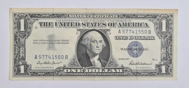 Crisp - 1957 United States Dollar Currency $1 Silver Certificate *977