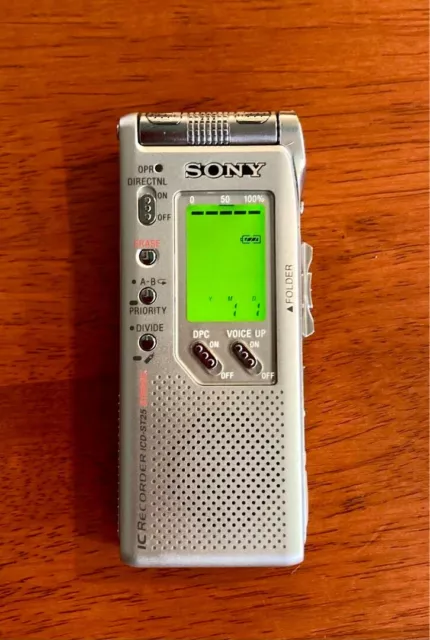 Sony ICD-ST25 Silver Stereo Digital Handheld IC Voice Recorder Ghost Hunting