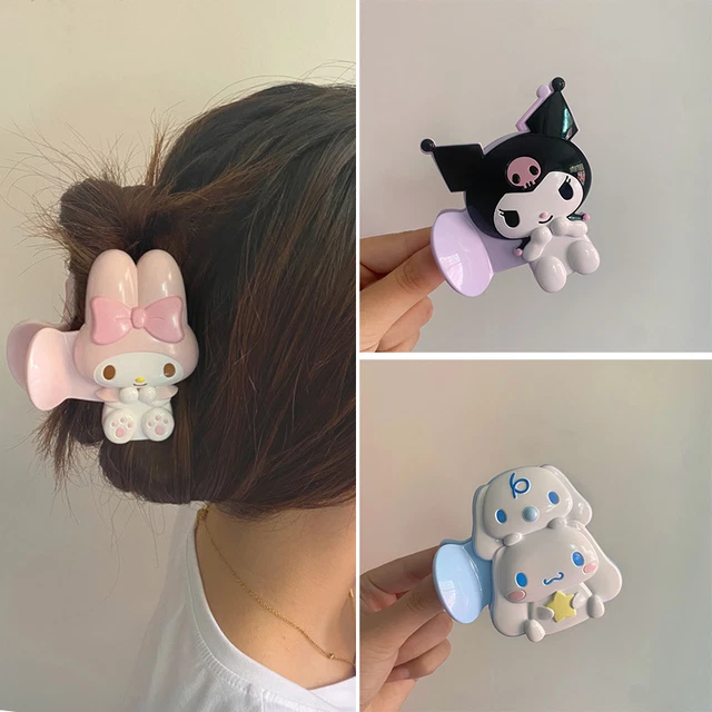 MY MELODY KUROMI Hello Kitty Cinnamoroll Hair Claw Clip Hairpin Bath