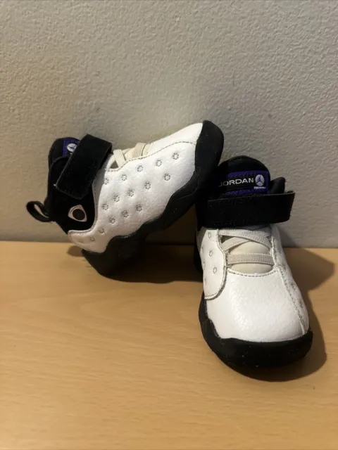 Nike Jordan Jumpman Team II White/Dark Concord-Black Toddler (AQ2794 104) 5C
