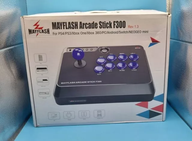 Mayflash F300 Arcade Fight Stick Joystick for Switch, Xbox Series X,  PS4,PS3, Xbox One, Xbox 360, macOS, Windows, Steam Deck, NeoGeo mini,  NeoGeo