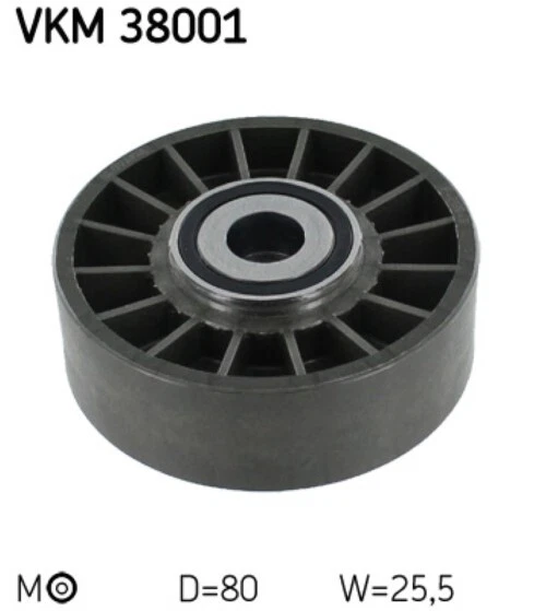VKM 38001 - GALET ACCESSOIRES pour BMW, DAEWOO, MERCEDES-BENZ, VW
