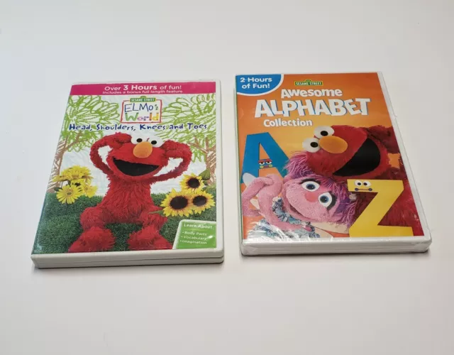 LOT OF 10 Sesame Street DVDs Elmo’s World Animal Adventures Musical ...