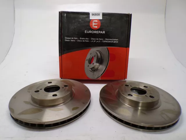 Paire Disque Frein Avant Couple Front Brake Disc pour Toyota Corolla 9 2001