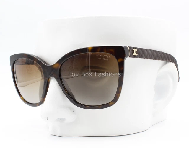 CHANEL 5288-Q 714/S9 Sunglasses Brown Tortoise / Quilted Temple Polarized  $165.00 - PicClick