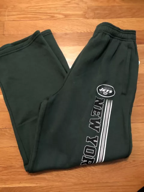 Nfl team apparel youth sweatpants nwt size large New York Jets