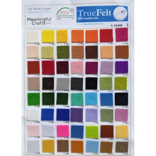 Premium Felt Roll - 12 x 10yd - White - Soft Wool-Like 1.2mm