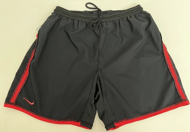 Nike Dri-Fit Athletic Basketball Shorts Youth Boys Sz  XL (18-20) Black Red Logo