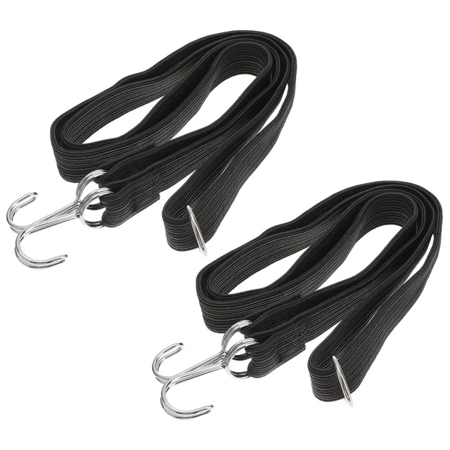 2 Pcs Strap Bungee Cord Bungee Rope Buckle with Hook Fastening Belt Travel