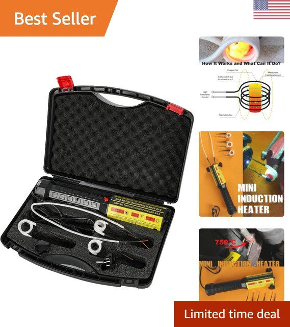 POWERFUL INDUCTION HEATER Kit 1000W Hand Held, 4 Coils Effective