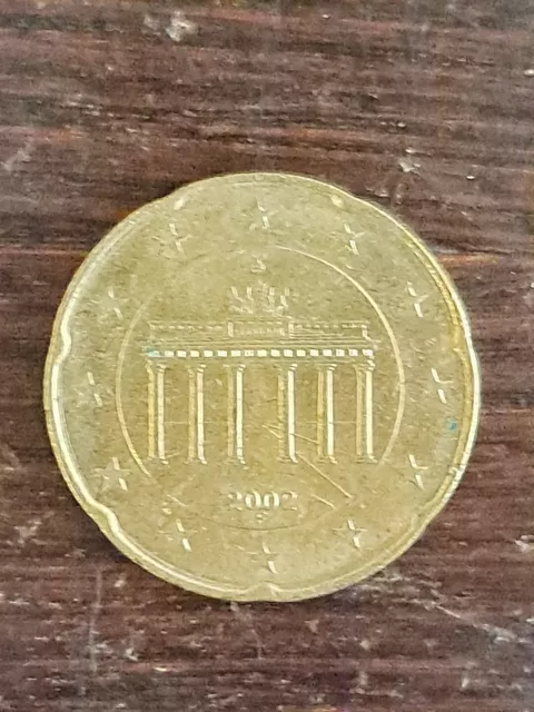 Österreichische Münzen - 20 Euro Cent - 2002 - SEHR SELTENE EURO CENT MÜNZE