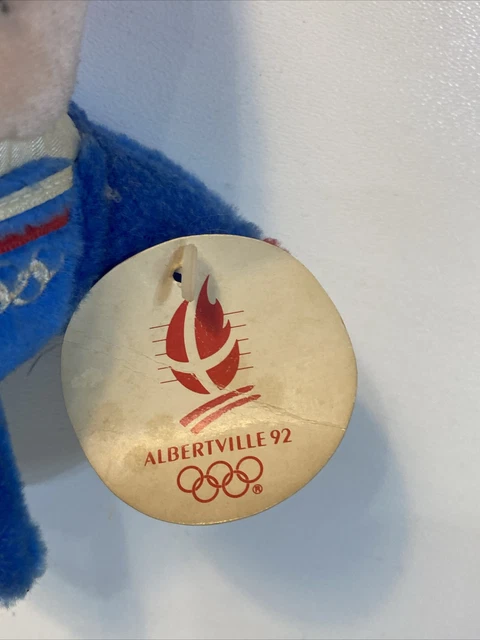 Peluche Mascotte Magic JO Albertville 1992 – 50cm – Produit Officiel Rare