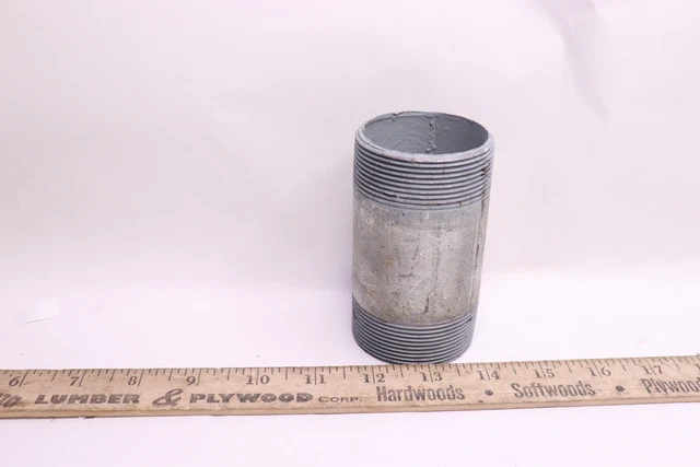 Grainger Approved Threaded Pipe Nipple Galvanized Schedule 40 2" x 4" 6P873