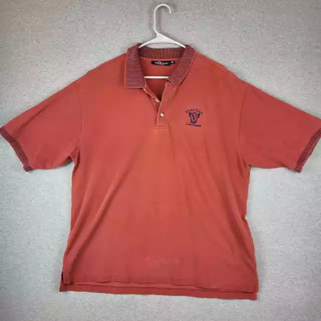 The Venetian Las Vegas Shirt Mens XL Embroidered Logo Collared Short Sleeve Polo