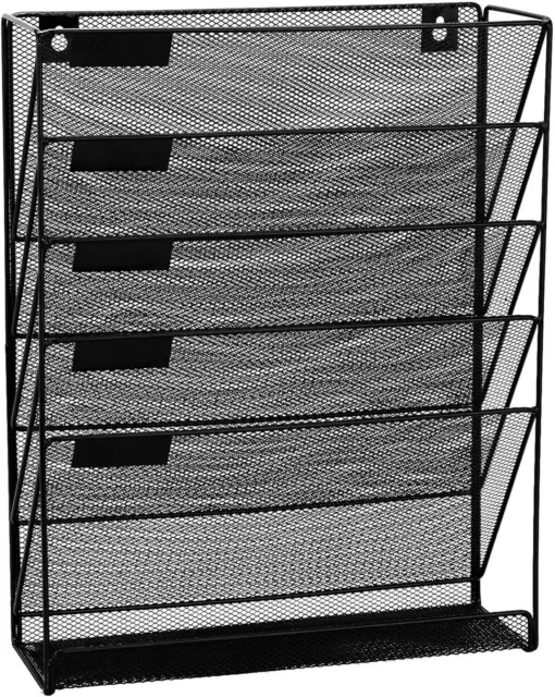 EasyPAG 6 Stufen A4 Metalldraht im Tablett hängende Wand Aktenhalter Post Organizer