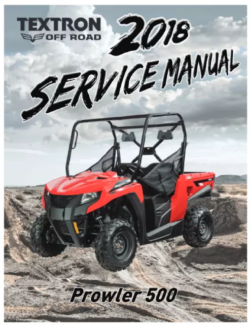 Arctic Cat Prowler 500 Service Manual | 2018 | MAILED CD