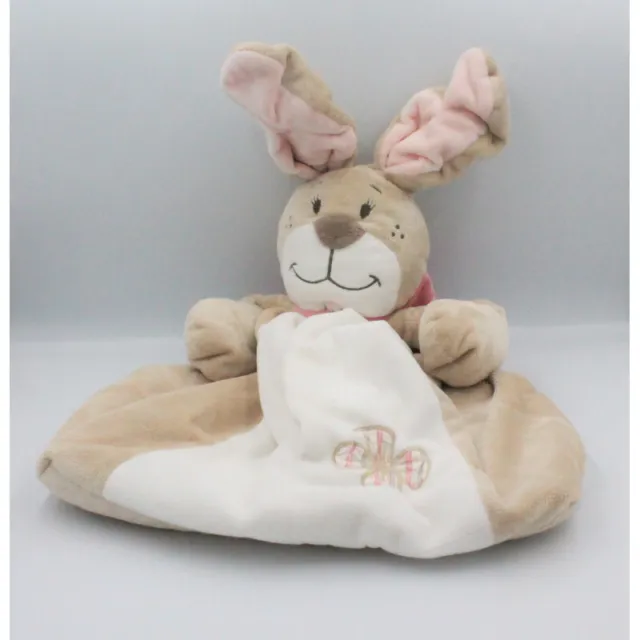 Range pyjama doudou lapin beige blanc noeud rose Oscarine NOUKIE'S - 24640