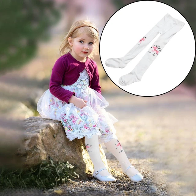 Collant di cotone per ragazze calze al ginocchio calze da pavimento bambini calze con spalline