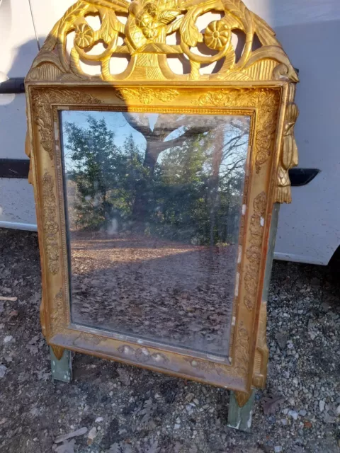 ANCIEN MIROIR AU MERCURE A FRONTON  EPOQUE FIN XVIIIe