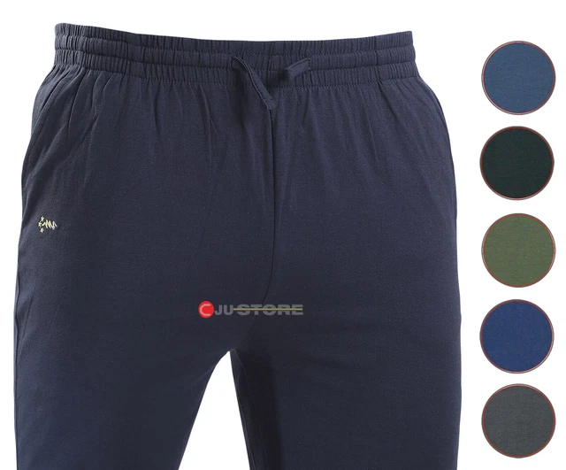 Pantalone tuta uomo FELPA cotone leggero estivo elastico TAGLIE FORTI 4 colori