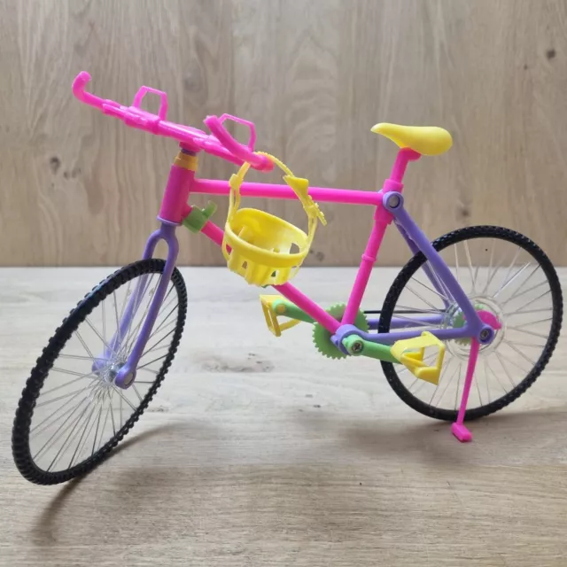 Mattel Barbie Pink Toy Bicycle Vintage 1990 Kids Toys collectables
