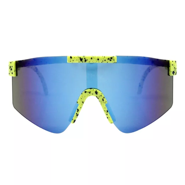 Kids Boys & Girls Sunglasses Oversized Sports Semi-Rimless Mirror Lens UV400
