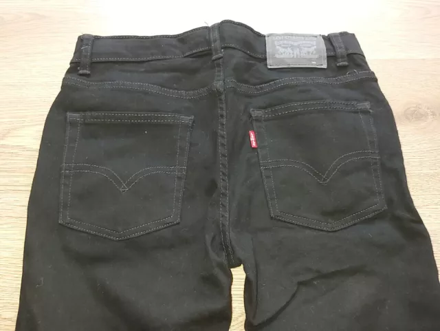 Levis 519 Extreme Skinny Jeans Boys Black 16A 28